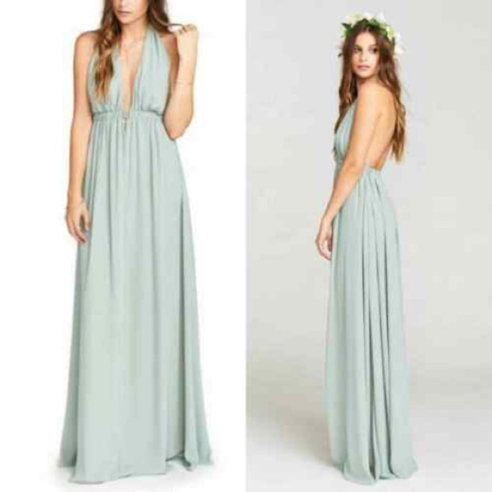 SMYM NWT halter silver sage crisp xl